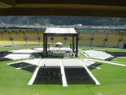 WWE SmackDown set coming together in Wellington