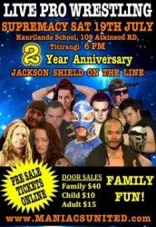 Jackson Shield to be contested at Maniacs United anniversary event