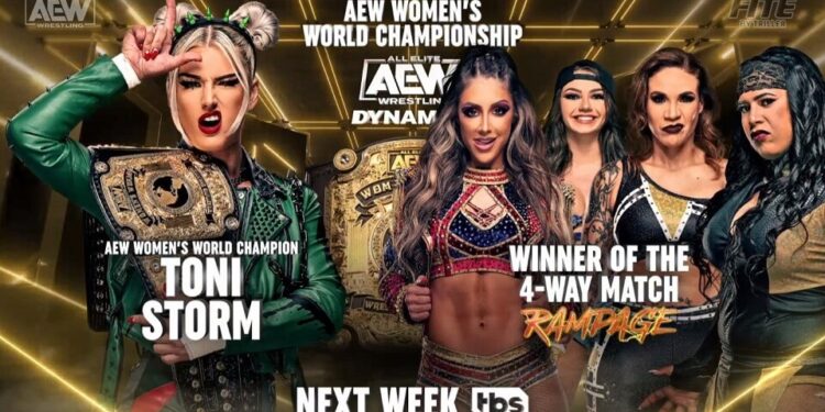 Toni Storm to defend AEW Women’s Championship next week