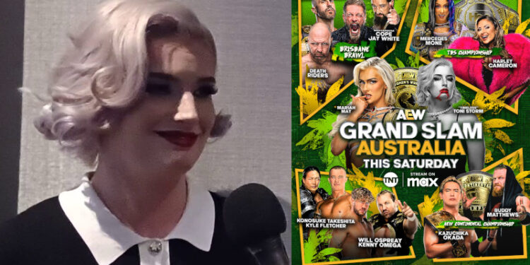AEW Grand Slam: Toni Storm speaks to NZPWI